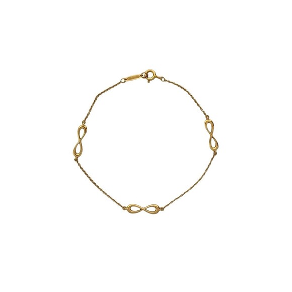TIFFANY&Co. Tiffany Infinity Bracelet 18K Yellow Gold Item Number 38768